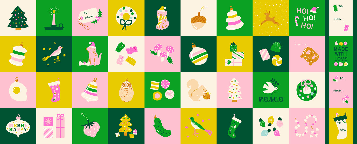 Merry Happy Panel - Verdant - PREORDER