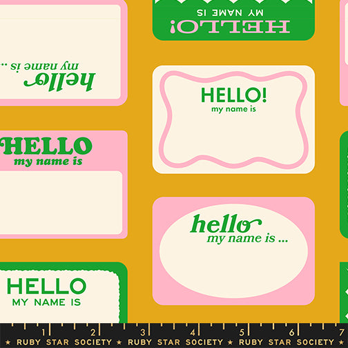 Hello My Name Is - Goldenrod - PREORDER