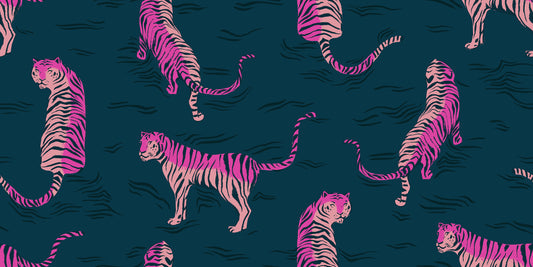Tigress - Dark Teal RAYON
