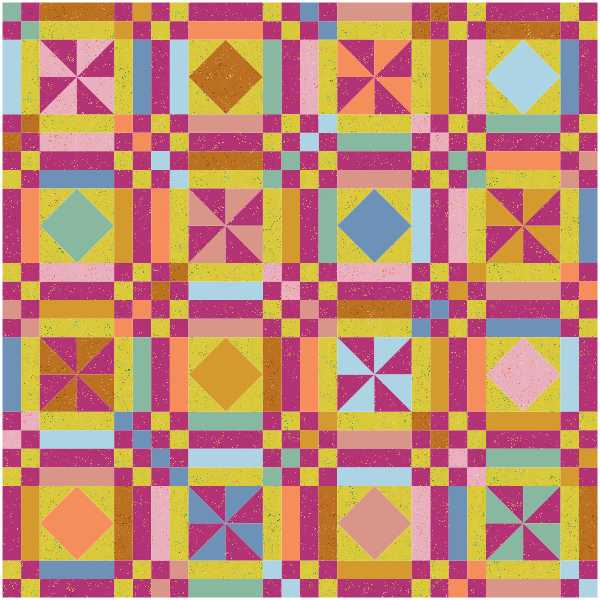 Fairgrounds Quilt Kit (Raspberry Limeade) – Made In The Shed Quilts