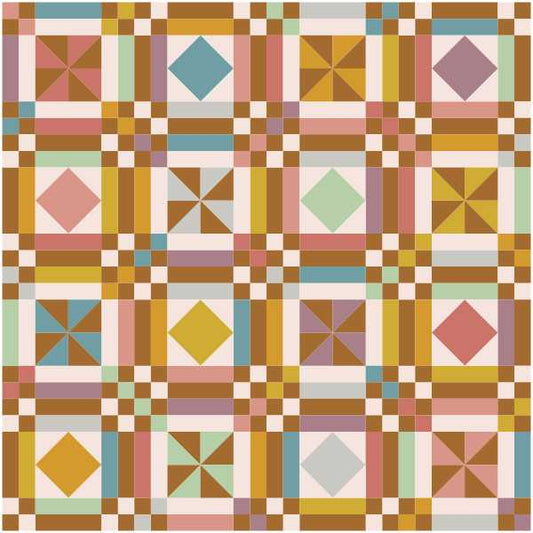 Fairgrounds Quilt Kit (Salt Water Taffy)