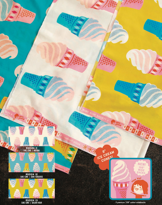 Cake Cone - 108" Wideback Cotton - PREORDER