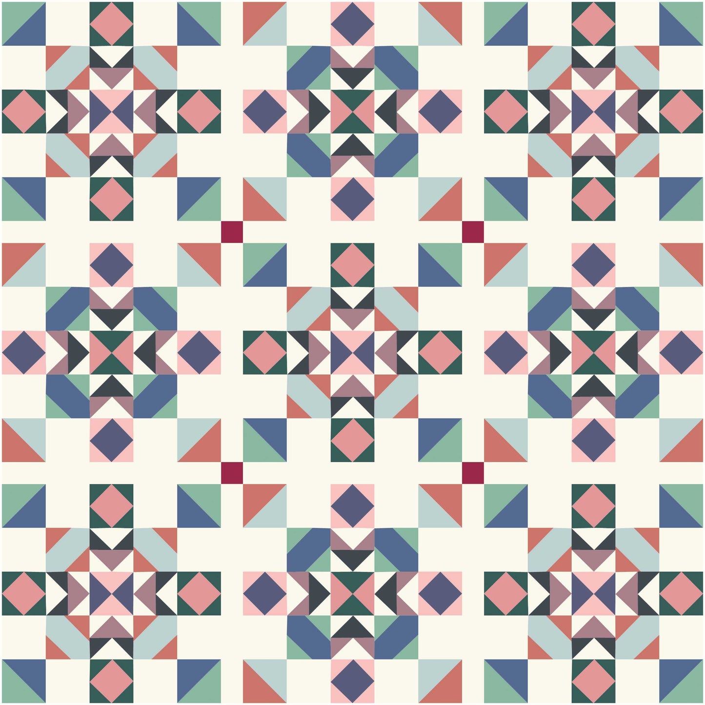 Azalea Valley Quilt Kit (Seaside Pansy)