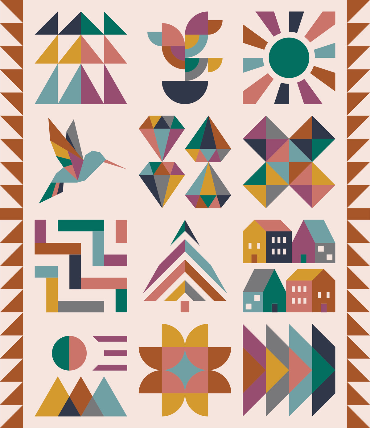 Hand + Soul 2027 Quilt Kit (Valley Vista)