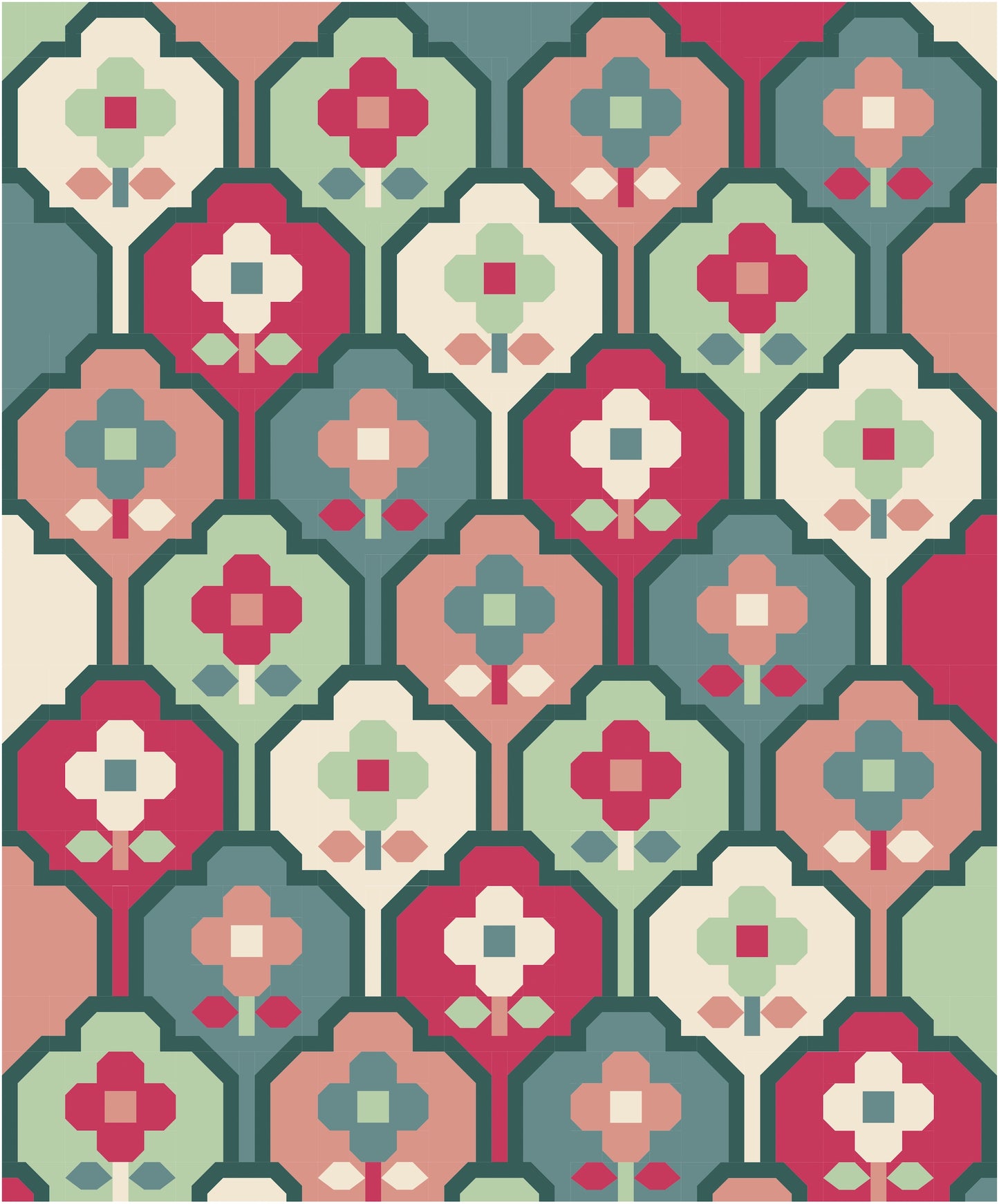Wallflower Quilt Kit (Vintage)