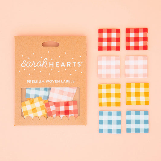 Gingham Quilt Labels - Multipack